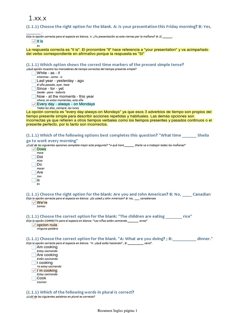 Repaso Ingles Nuevo | PDF | Sintaxis | Lingüística, image size:768x1024