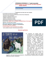 ACTIVIDAD 1 "Leemos y Analizamos El Cuento "El Torito de La Piel Brillante"