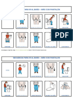 Secuencia - para - Ir - Al - Baño Pictogramas