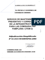 Propuesta Tecnica y Economica N 022023vii Dirtepol Pamplona PDF