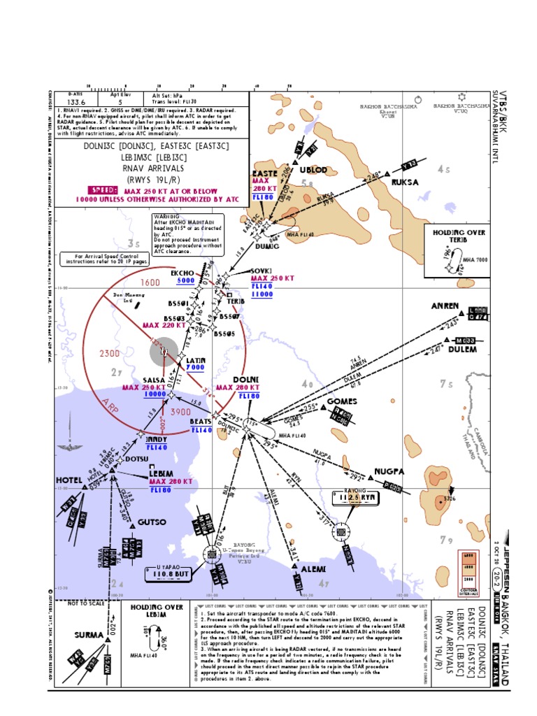 VTBS RNAV STAR Procedures and Charts | PDF | Air Traffic Control ...