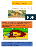 Fábula-El León y El Ratón.