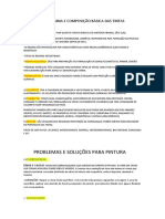 Matéria Prima e Composição Básica Das Tintas.