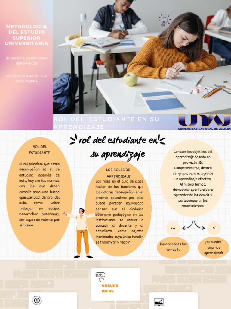 Rol Activo del Estudiante en Aprendizaje | PDF | Aprendizaje | Salón de ...
