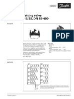 Danfoss MSV F2 Static Balancing