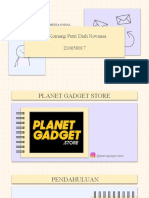 Analisis Planetgadget - Store