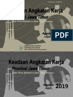 Keadaan Angkatan Kerja Provinsi Jawa Timur Agustus 2019
