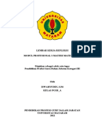 Lembar Kerja Refleksi Modul Profesional 3 Materi Matematika - ISWAHYUDIN - PGSD A