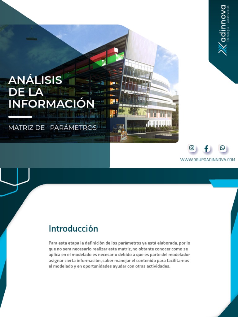 Análisis de La Información-Matriz de Parámetros - Compressed | PDF ...