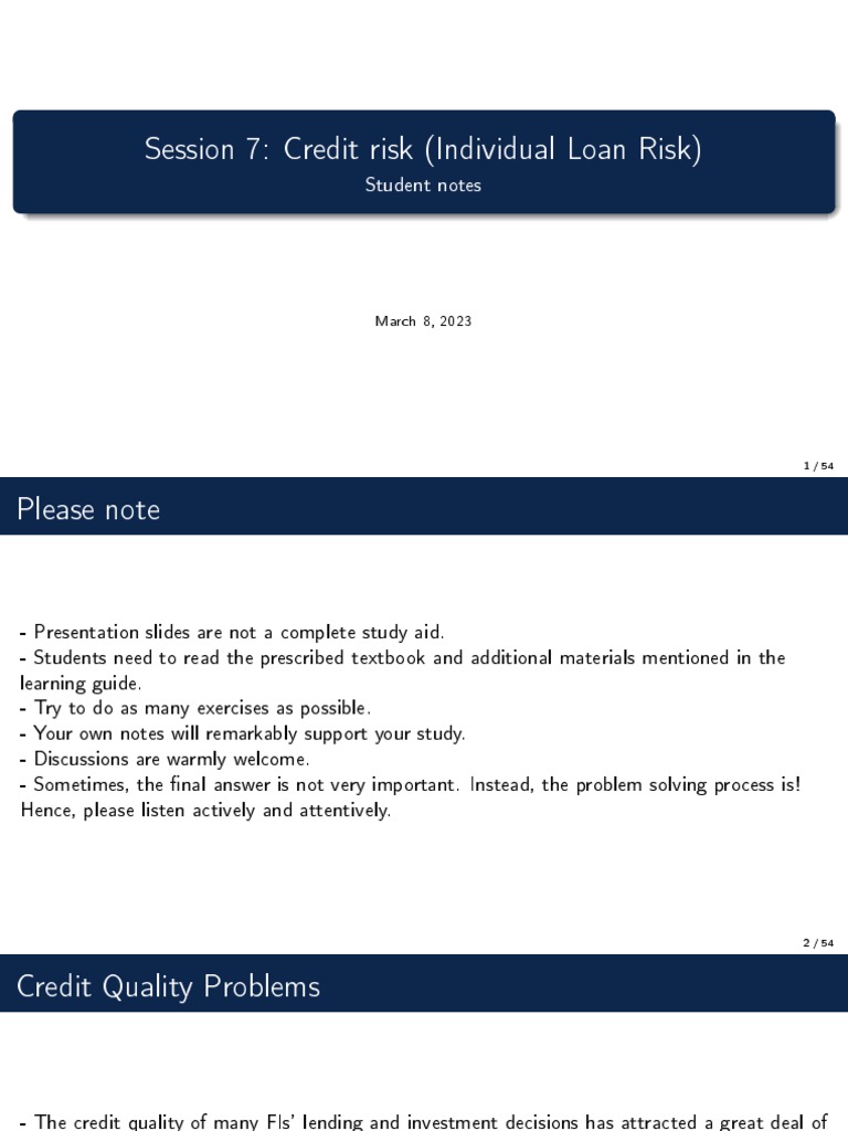 Loan Default Probability Insights | PDF | Loans | Finance & Money ...