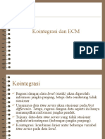 Kointegrasi Dan ECM