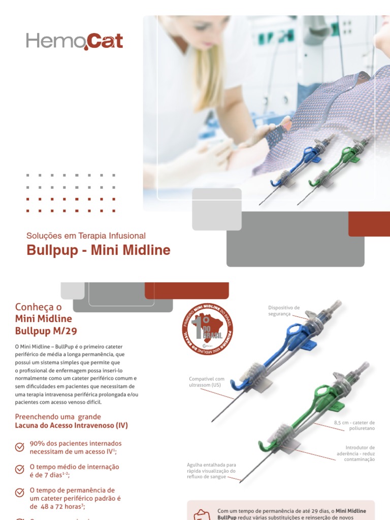 Cateter Mini Midline BullPup: Inovação IV | PDF | Veia | Remédio