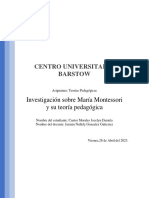 Investigación Maria Montessori