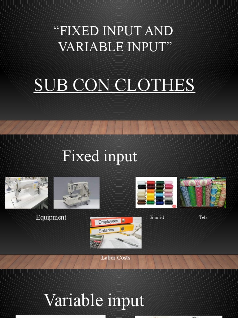 AIS 102-Fixed input and variable input | PDF