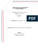 DIferencias Entre Los Contratos de Comodato, Arrendamiento, Donación Entre Vivos y Mutuo