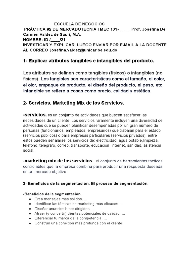 Atributos y Estrategias de Marketing | PDF | Marketing | Comercio ...