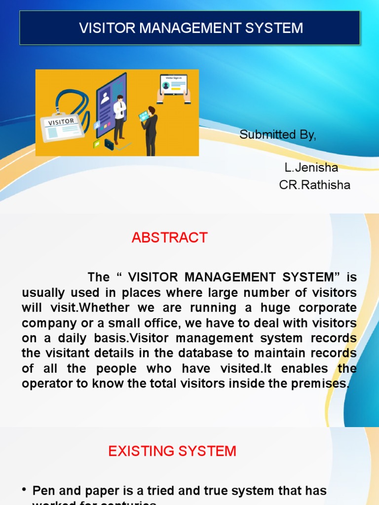 Visitor Management System PDF Databases Point Of Sale