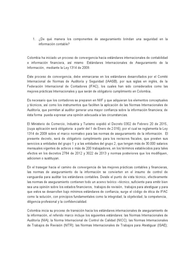 Ley 1314 de 2009 | PDF | Auditoría | Contabilidad