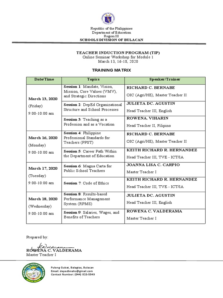 TIP Program PDF Cognition Learning