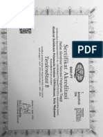 Sertifikat Akreditasi Institusi