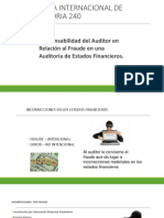 Isa 240 Responsabilidad Del Auditor en Relación Al Fraude en Una Auditoría de Estados Financieros