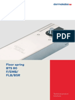 Dormakaba Floor Spring Bts80system Technical Folder en PDF
