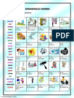 Household Chores: Match The Verbs With The Pictures