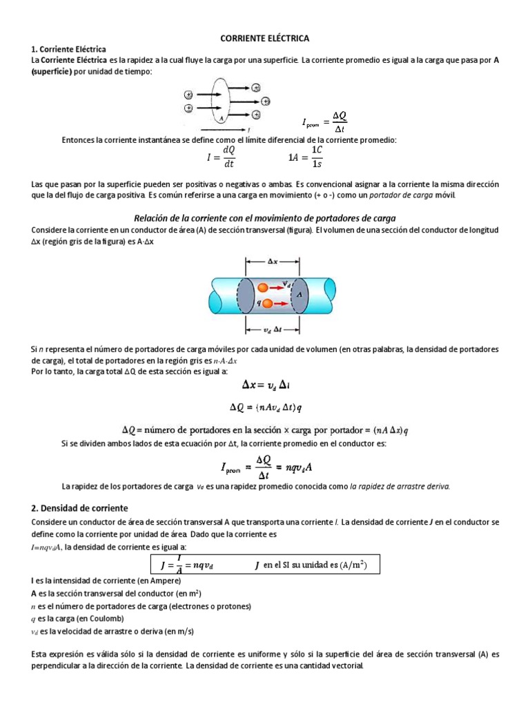 Corriente Eléctrica | PDF | Corriente eléctrica | Electricidad