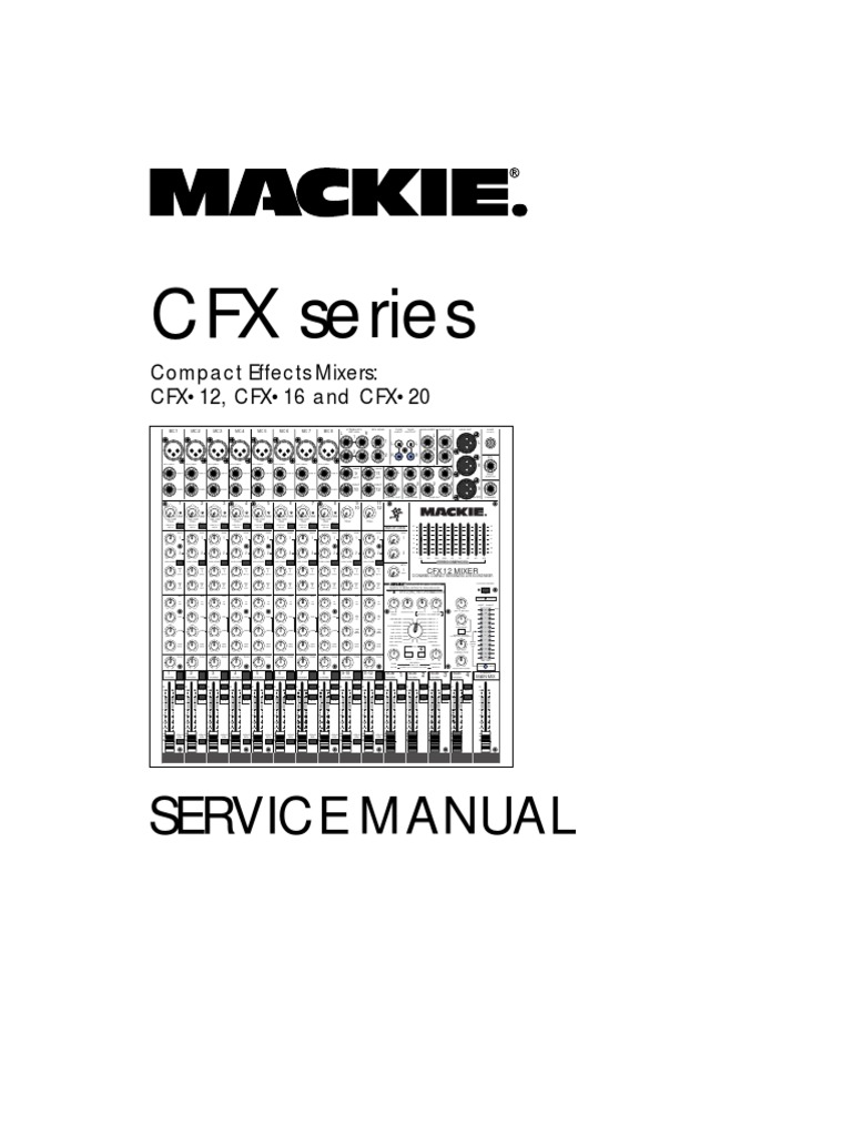 Mackie Cfx20 Esquemas | PDF | Electrical Engineering | Acoustics