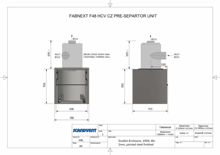 07 PreSeparator Component Drawing PDF