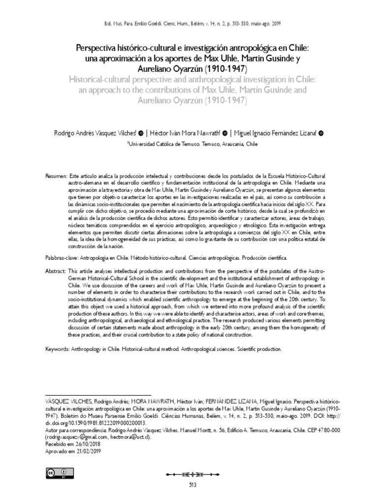 Kulturkreise en Chile 2019 Bgoeldi-14-2-0513 | PDF | Science