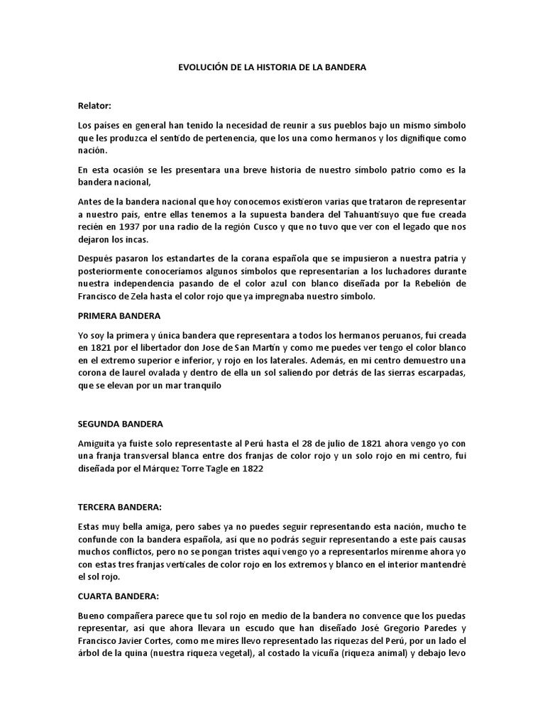 Evolución de La Historia de La Bandera | PDF | América del Sur | Los