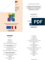 La Orientación Profesional y Académica en La Formación Profesional Técnica