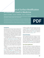 Physicochemical Surface Modification of Materials Used in Medicine