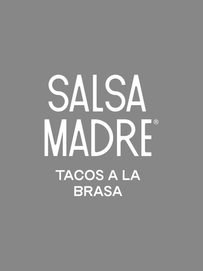 Menu Salsa Madre PDF Taco Cocina mexicana