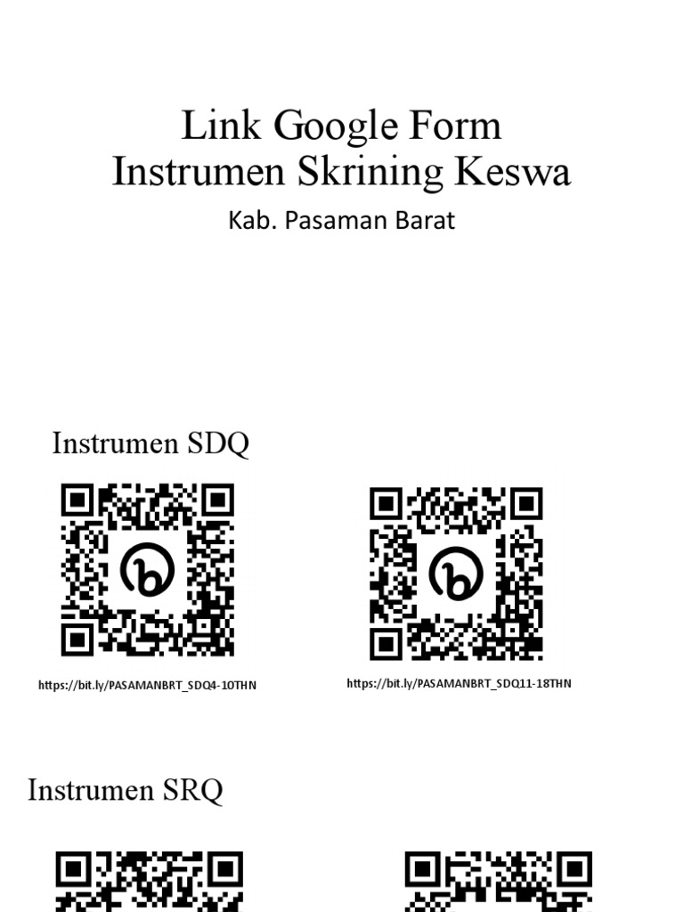 Link google form instrumen skrining keswa kab pasaman barat pdf