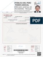 Certificado de Antecedentes Judiciales - Sr. Rubén