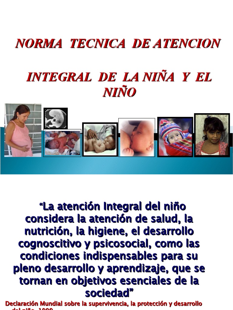 Norma Técnica de Atención Integral Infantil | PDF | Parto | Nutrición