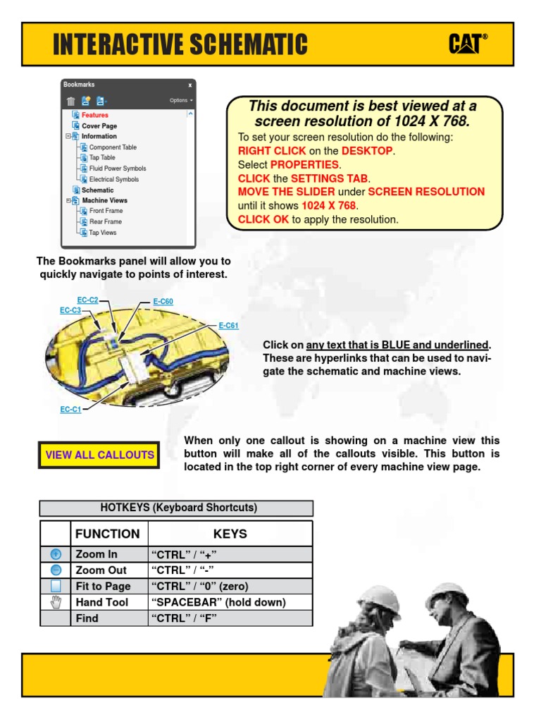 CAT 325B Excavator Schematic Manual | PDF | Valve | Manual