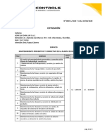 Cotizacion N 0803-1-2020 - Mtto. Preventivo y Correctivo de Planta de Embotellado - Sede Ica