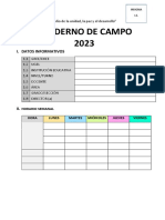 Cuaderno de Campo 2023