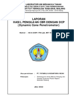 Laporan DCP Tanah Dasar Nivea-Baterai Charging Dan Pondasi Conecting - BDF Singosari - 3 Titik - 02 Juli-X