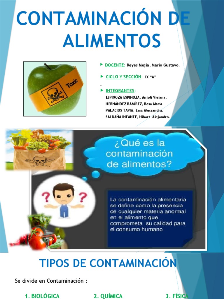 Tipos y Prevención de Contaminación Alimentaria | PDF | Alimentos ...