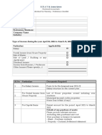 Tax Planning Document