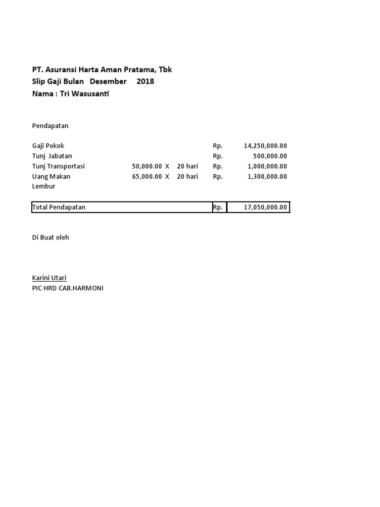 Slip Gaji PDF