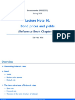LectureNote10 - Bond Prices and Yields