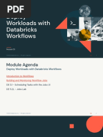 De Mod 5 Deploy Workloads With Databricks Workflows