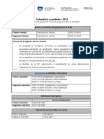 Calendario Académico de Grado 2023 - Facultad de Información y Comunicación - 0