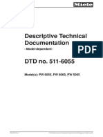 Miele PW6055 Washing Machine - Technical Manual
