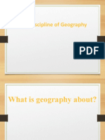 Chapter 1 Geography As A Discipline